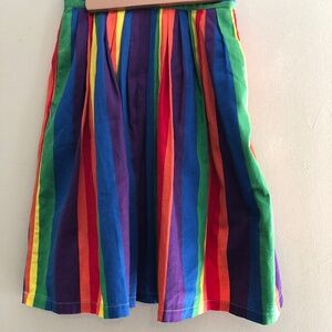 ModCloth rainbow skirt with pockets